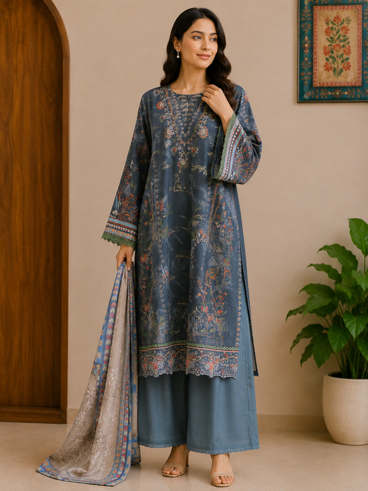 MC109-Ready to wear Premium Embroidered Suit