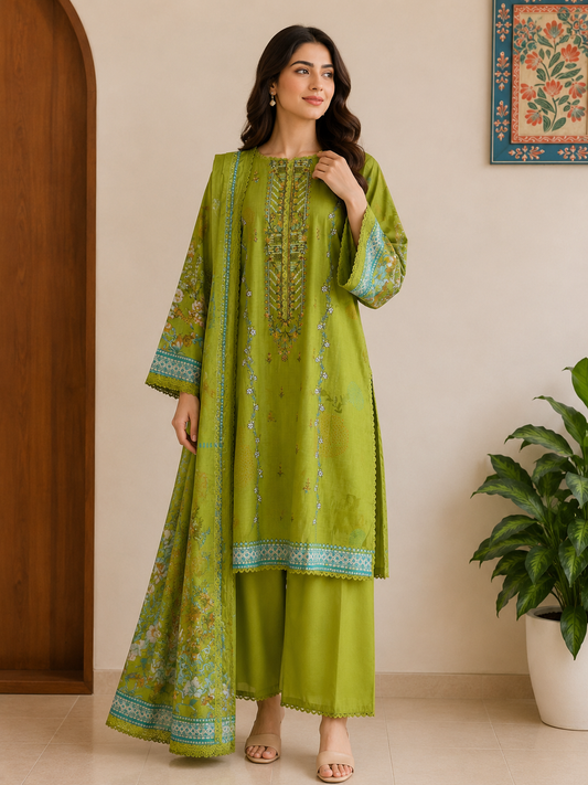 MC104-Ready to wear Premium Embroidered Suit