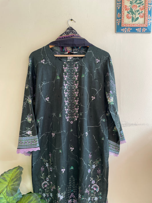 MC107-Ready to wear Premium Embroidered Suit