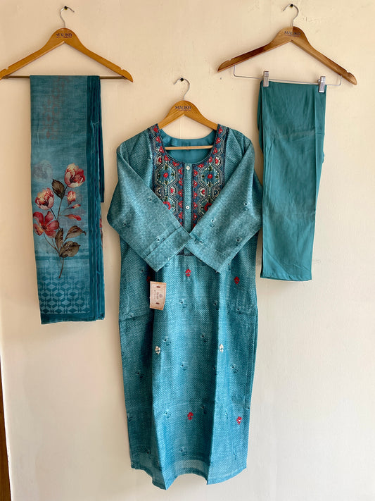 MC166-PREMIUM EMBROIDERED SUIT