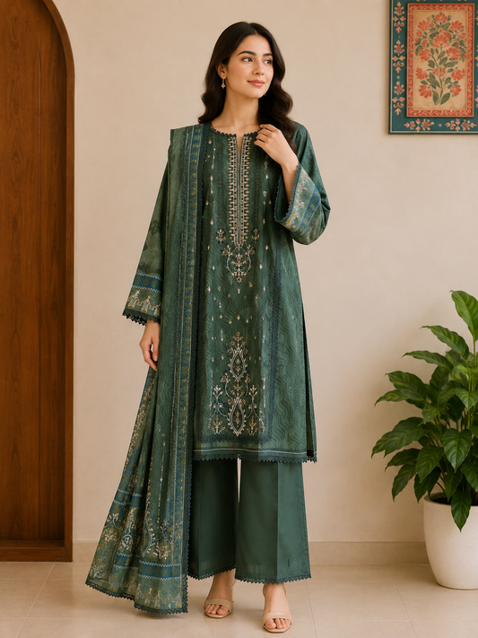 MC102-Ready to wear Premium Embroidered Suit