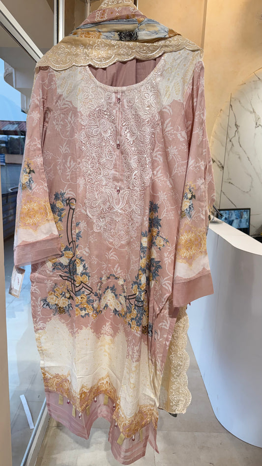 MCK101-EMBROIDERED COTTON SUIT