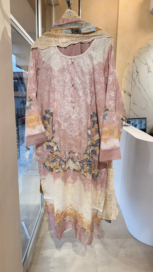 MCK101-EMBROIDERED COTTON SUIT